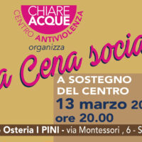 Cena sociale Chiare Acque