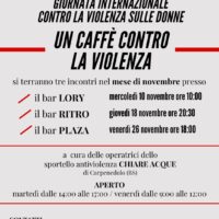 Un caffè contro la violenza
