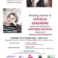 CON QUESTI OCCHI  – venerdì 28 ottobre h. 21.00