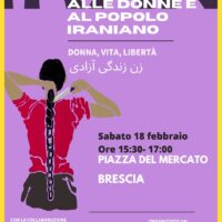 Presidio in solidarietà alle donne e al popolo iraniano