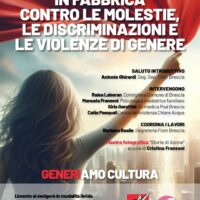 In fabbrica contro le molestie, le discriminazioni e le violenze di genere – evento in diretta diretta sulla pagina facebook: Fiom Brescia