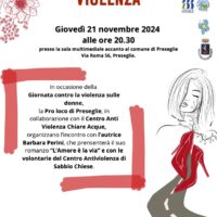 Preseglie (BS) giovedì 21 novembre 2024 – Diciamo no alla violenza