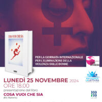 Presentazione del libro “Cosa vuoi che sia” a Desenzano lunedì 25 novembre
