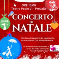 CONCERTO DI NATALE del Gruppo musicale di Prevalle  domenica 22 dicembre 2024