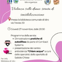 giovedì 27 novembre 2025 alle ore 20.00 serata di sensibilizzazione presso la Biblioteca di Idro