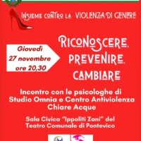 giovedì 27 novembre 2025 alle ore 20.30 a Pontevico incontro con la psicologa di Chiare Acque e di Studio Omnia