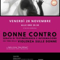 venerdì 28 novembre 2025 alle ore 20.30 serata di testimonianze e informazione a Muscoline