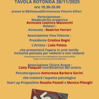 venerdì 28 novembre 2025 alle ore 18.30 Tavola rotonda per discutere di violenza contro le donne